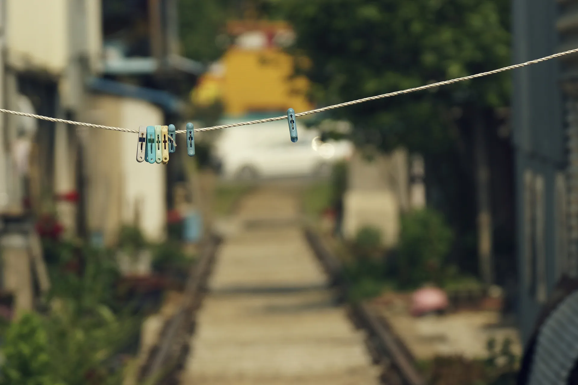 군산 골목길의 정겨운 빨래줄 풍경 · 군산시, 전북특별자치도, 대한민국 · 2012-05-26