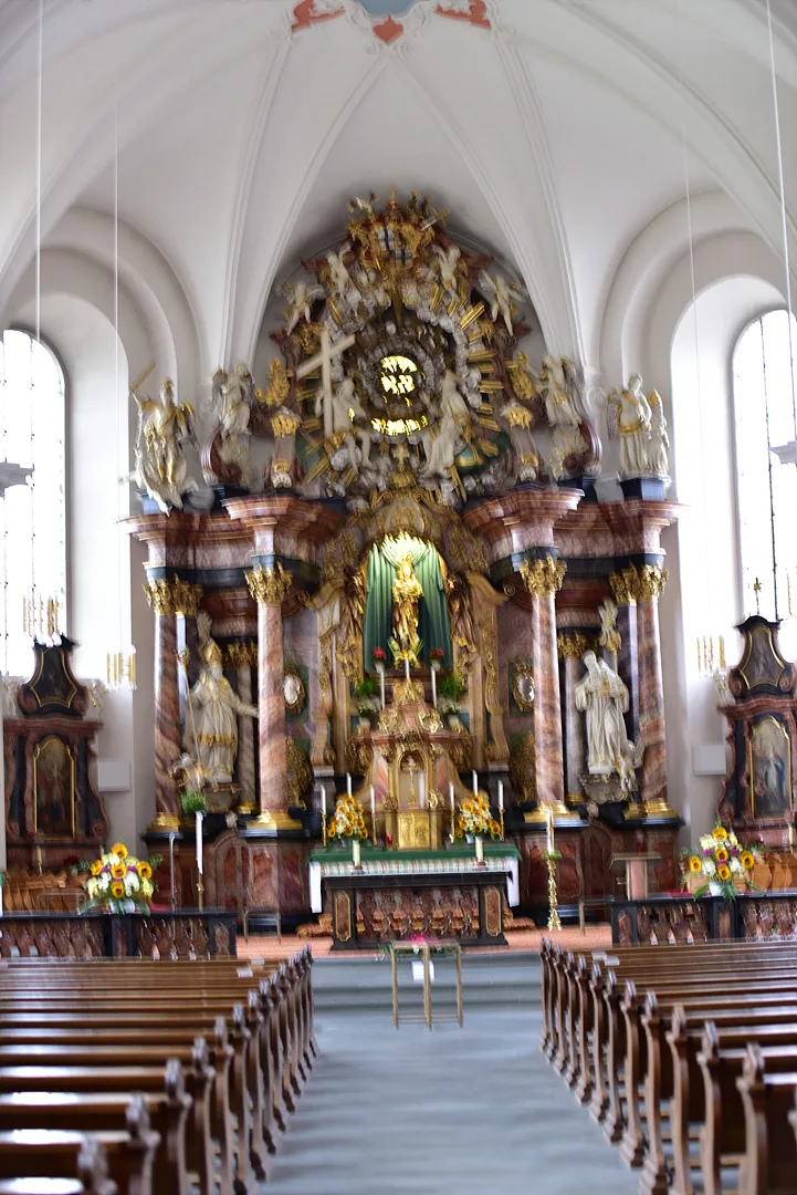독일 풀다 프란치스카너클로스터의 화려한 제단 · Franziskanerkloster Frauenberg, 풀다, 헤세, 독일 · 2017-10-13