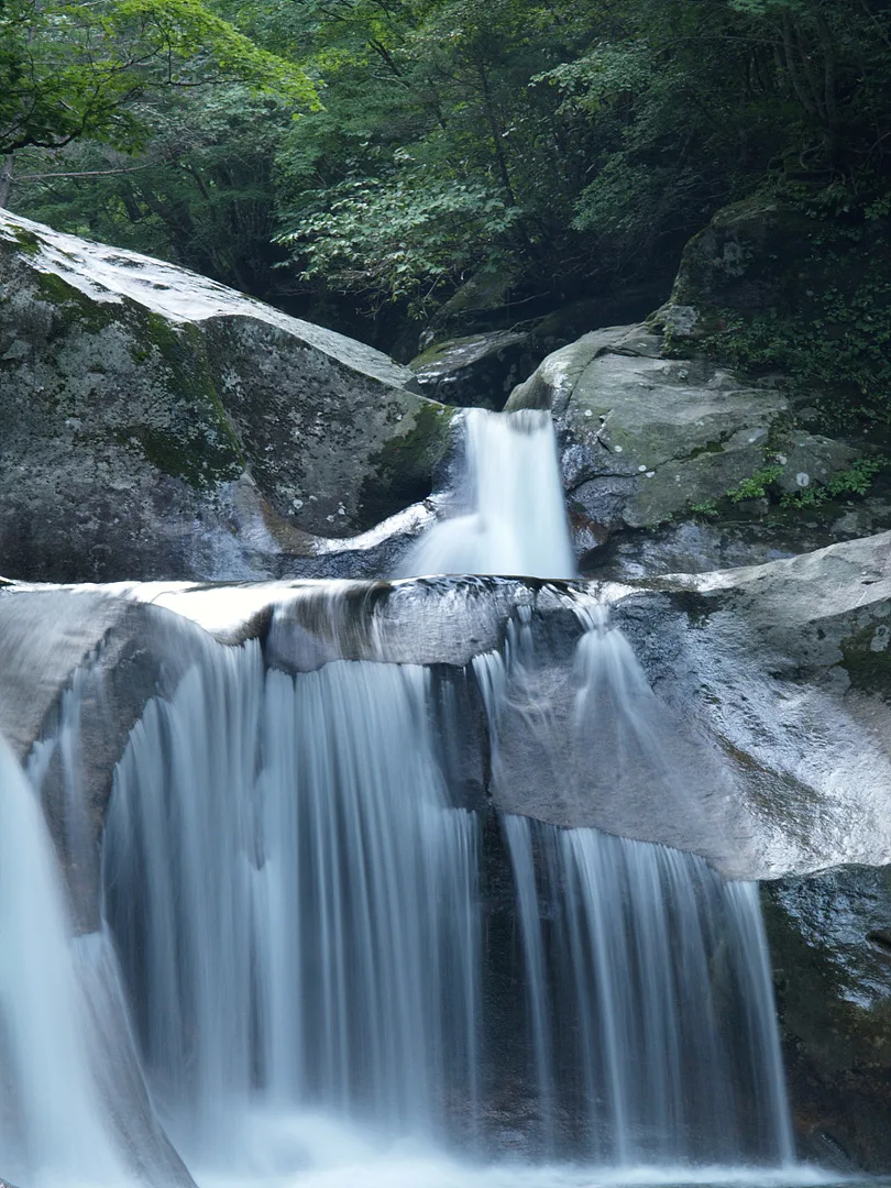 푸른 숲속의 평온한 계곡과 하얀 폭포 · 2007-08-18