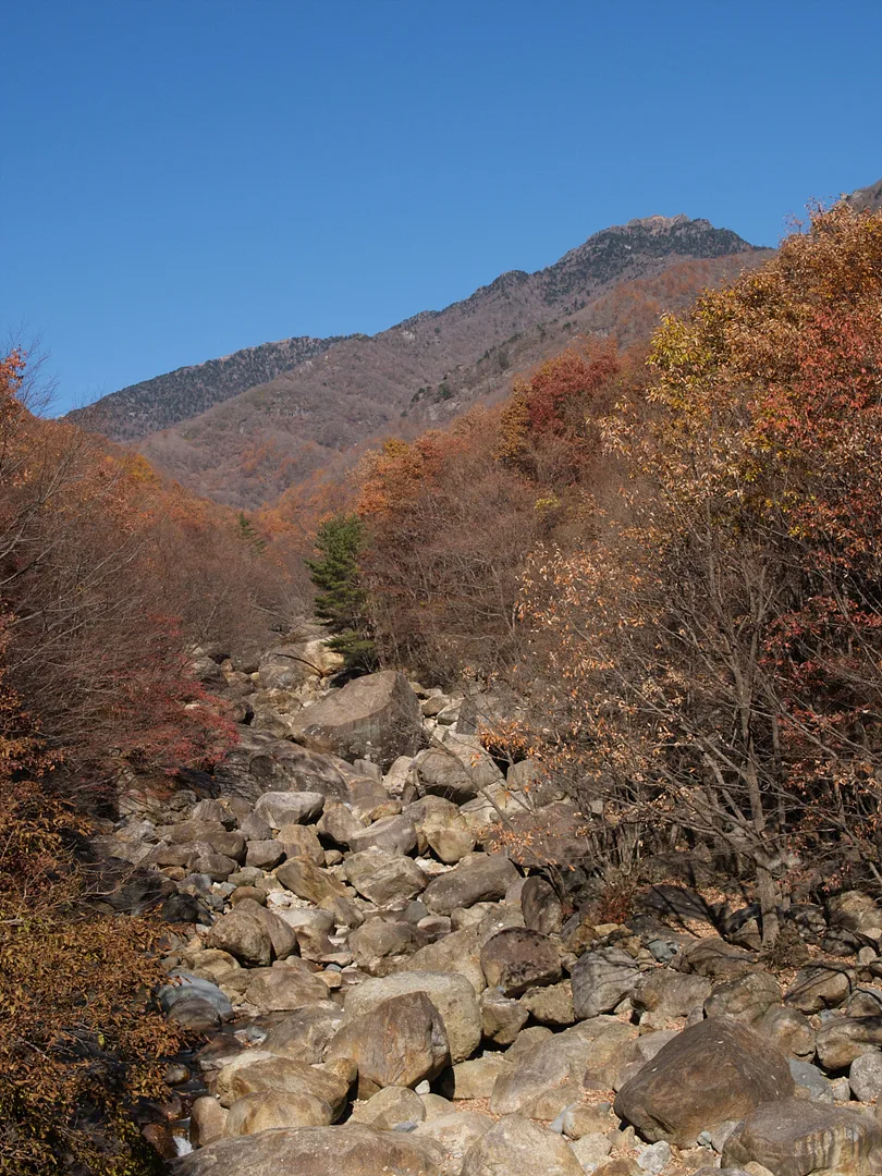늦가을의 정취가 깃든 바위 계곡과 단풍 산책로 · 2007-11-17